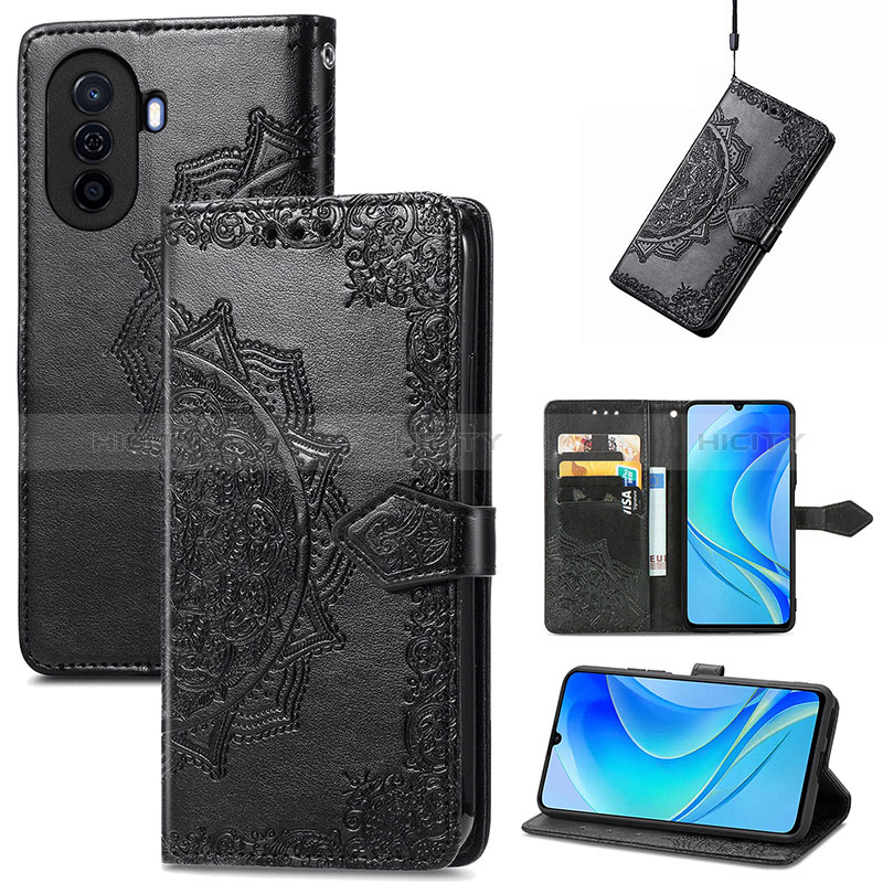 Coque Portefeuille Motif Fantaisie Livre Cuir Etui Clapet pour Huawei Nova Y70 Plus