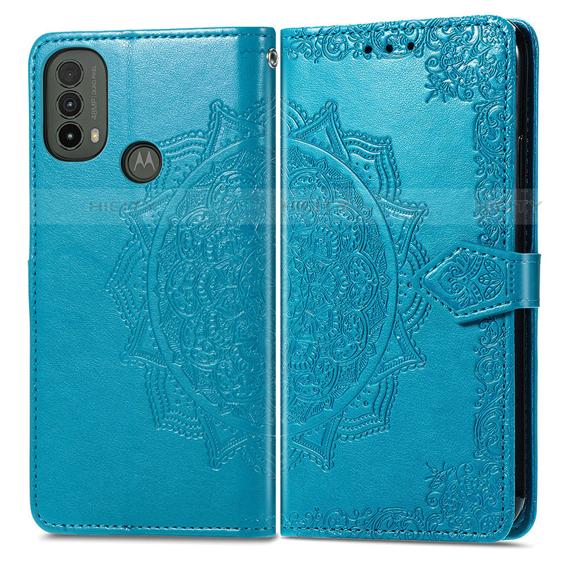 Coque Portefeuille Motif Fantaisie Livre Cuir Etui Clapet pour Motorola Moto E30 Plus