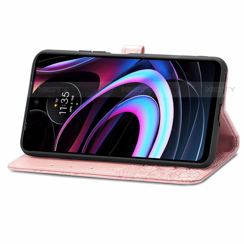 Coque Portefeuille Motif Fantaisie Livre Cuir Etui Clapet pour Motorola Moto Edge (2021) 5G Plus