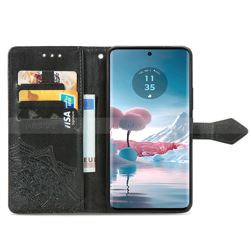 Coque Portefeuille Motif Fantaisie Livre Cuir Etui Clapet pour Motorola Moto Edge 40 Neo 5G Plus