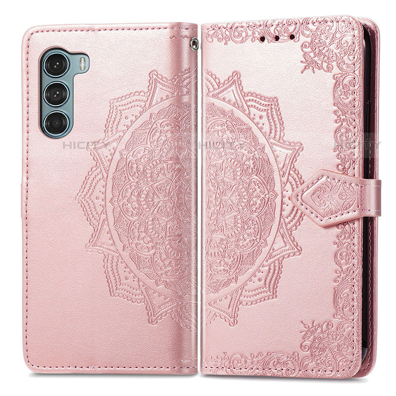 Coque Portefeuille Motif Fantaisie Livre Cuir Etui Clapet pour Motorola Moto G200 5G Plus