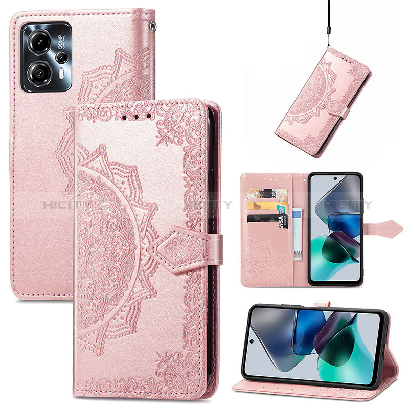 Coque Portefeuille Motif Fantaisie Livre Cuir Etui Clapet pour Motorola Moto G23 Plus