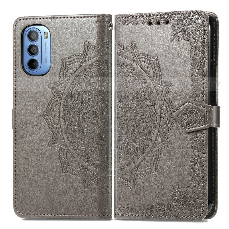 Coque Portefeuille Motif Fantaisie Livre Cuir Etui Clapet pour Motorola Moto G31 Plus