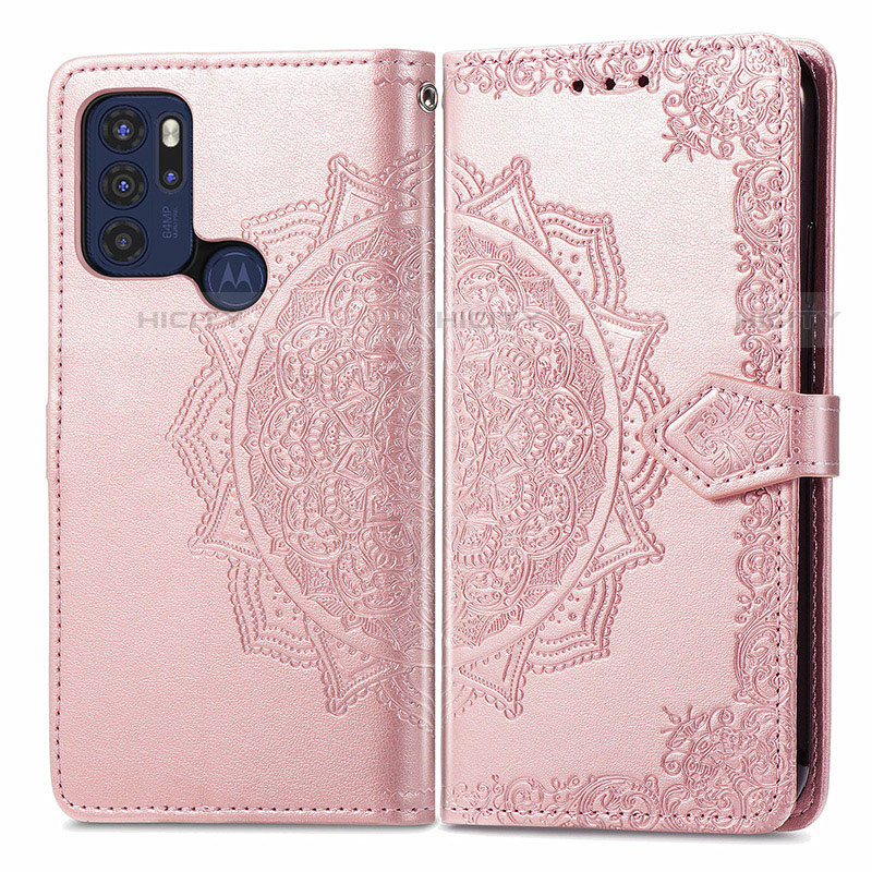 Coque Portefeuille Motif Fantaisie Livre Cuir Etui Clapet pour Motorola Moto G60s Plus