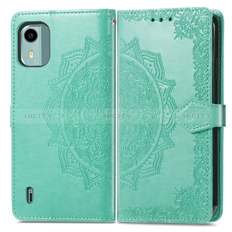 Coque Portefeuille Motif Fantaisie Livre Cuir Etui Clapet pour Nokia C12 Pro Plus