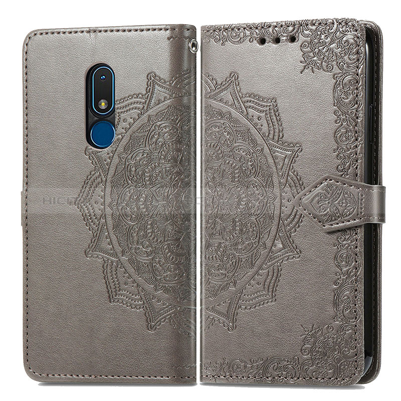 Coque Portefeuille Motif Fantaisie Livre Cuir Etui Clapet pour Nokia C3 Plus