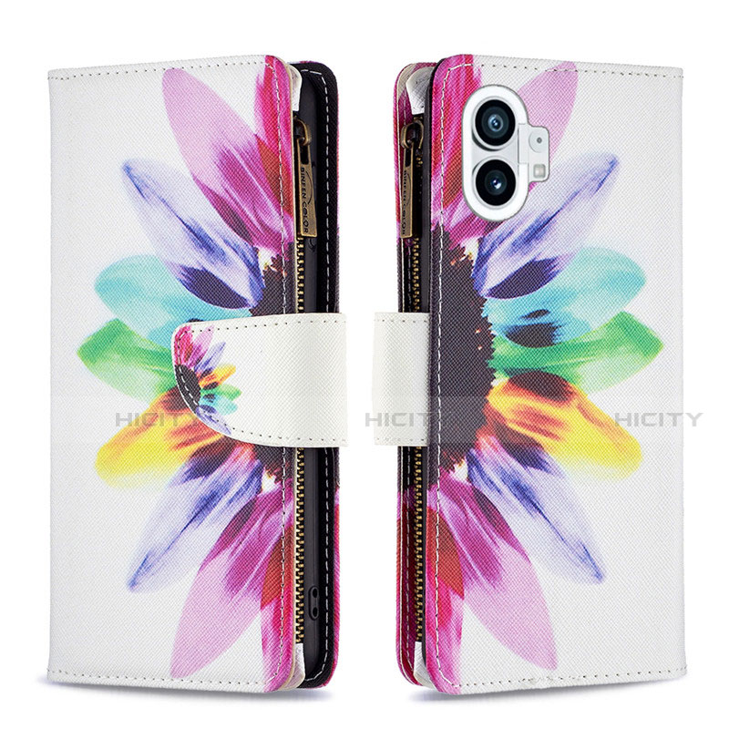 Coque Portefeuille Motif Fantaisie Livre Cuir Etui Clapet pour Nothing Phone 1 Colorful Plus