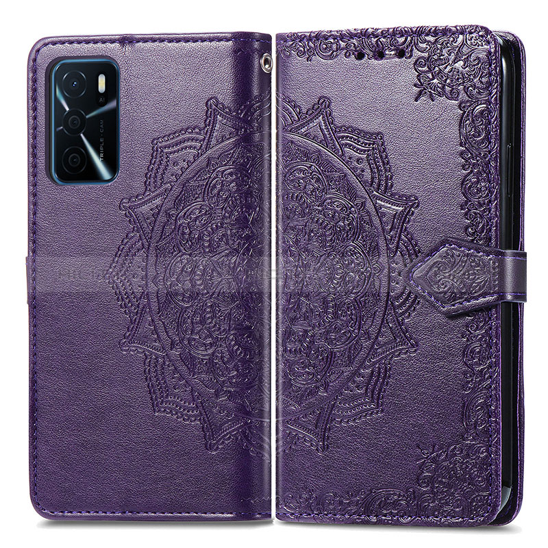 Coque Portefeuille Motif Fantaisie Livre Cuir Etui Clapet pour Oppo A16 Plus