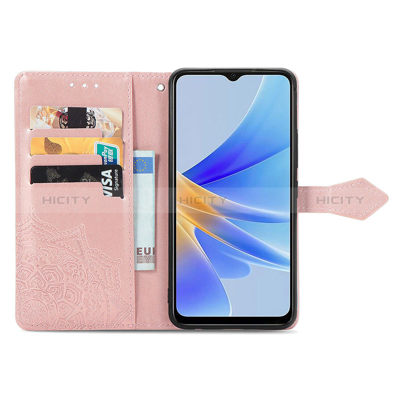 Coque Portefeuille Motif Fantaisie Livre Cuir Etui Clapet pour Oppo A17K Plus