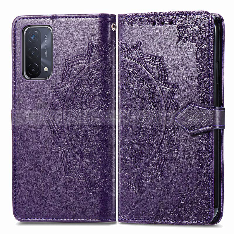 Coque Portefeuille Motif Fantaisie Livre Cuir Etui Clapet pour Oppo A54 5G Plus