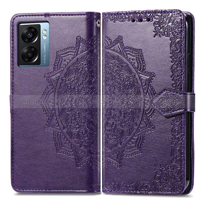 Coque Portefeuille Motif Fantaisie Livre Cuir Etui Clapet pour Oppo A77 5G Plus