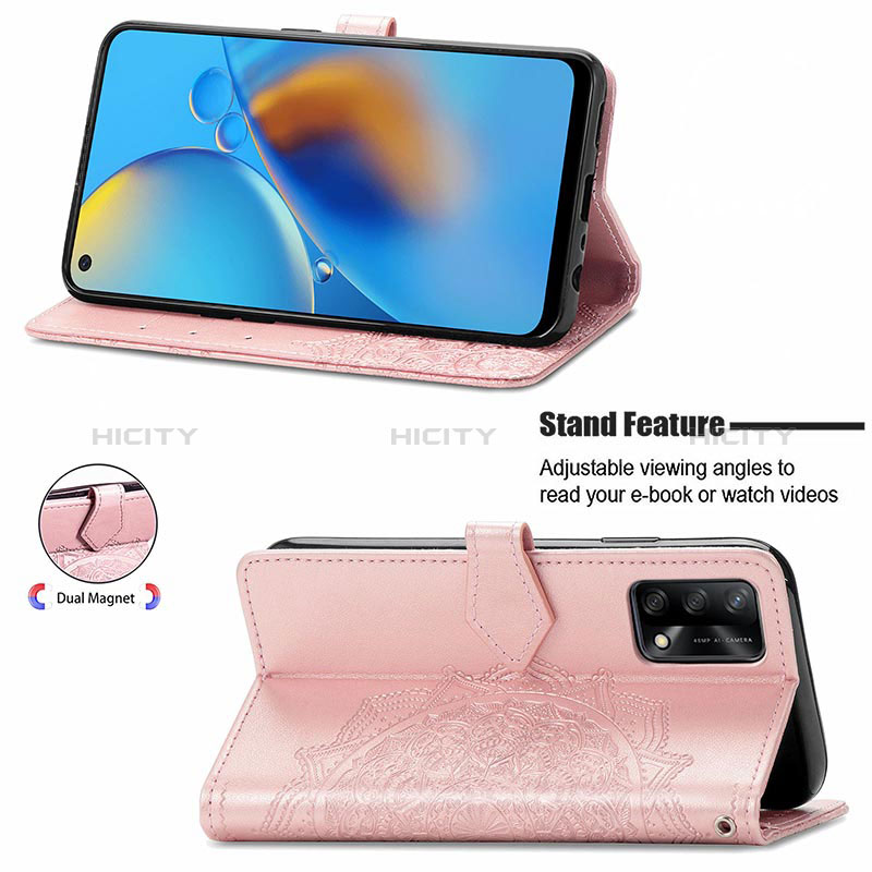 Coque Portefeuille Motif Fantaisie Livre Cuir Etui Clapet pour Oppo A95 4G Plus