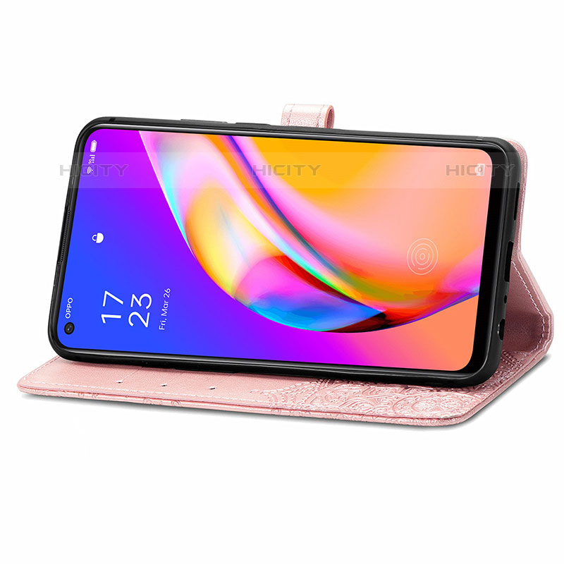 Coque Portefeuille Motif Fantaisie Livre Cuir Etui Clapet pour Oppo F19 Pro+ Plus 5G Plus