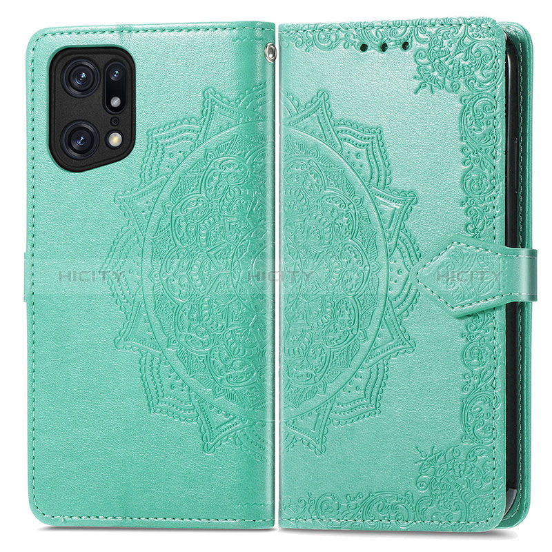 Coque Portefeuille Motif Fantaisie Livre Cuir Etui Clapet pour Oppo Find X5 5G Plus