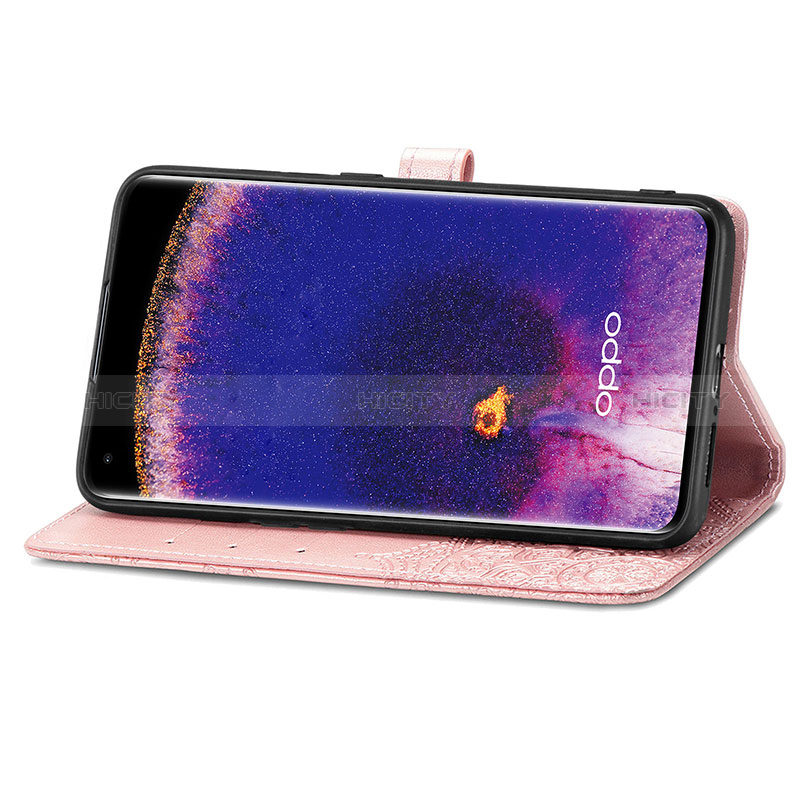 Coque Portefeuille Motif Fantaisie Livre Cuir Etui Clapet pour Oppo Find X5 5G Plus