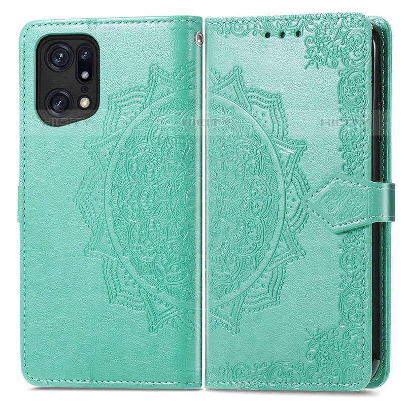 Coque Portefeuille Motif Fantaisie Livre Cuir Etui Clapet pour Oppo Find X5 Pro 5G Plus