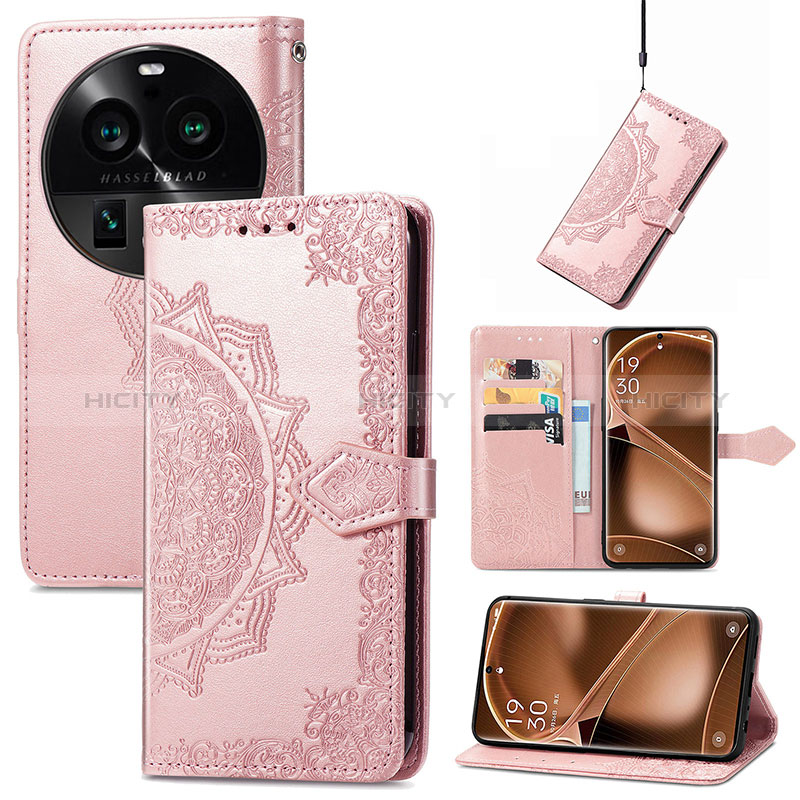 Coque Portefeuille Motif Fantaisie Livre Cuir Etui Clapet pour Oppo Find X6 Pro 5G Plus