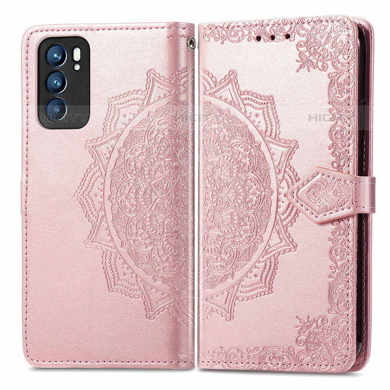 Coque Portefeuille Motif Fantaisie Livre Cuir Etui Clapet pour Oppo Reno6 5G Plus