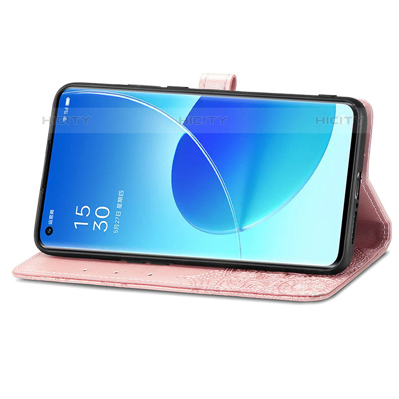 Coque Portefeuille Motif Fantaisie Livre Cuir Etui Clapet pour Oppo Reno6 Pro 5G Plus