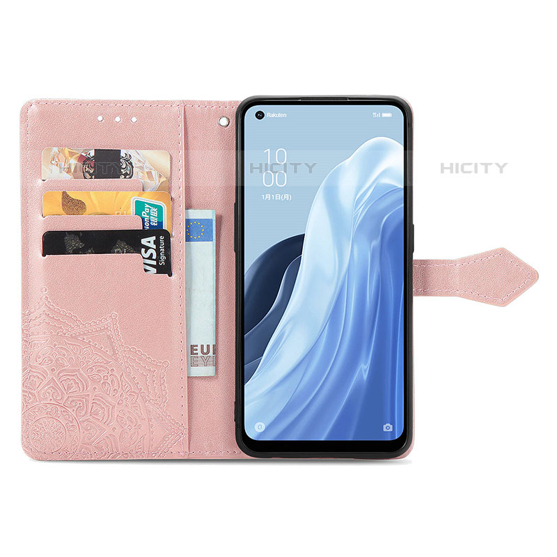 Coque Portefeuille Motif Fantaisie Livre Cuir Etui Clapet pour Oppo Reno7 A Plus