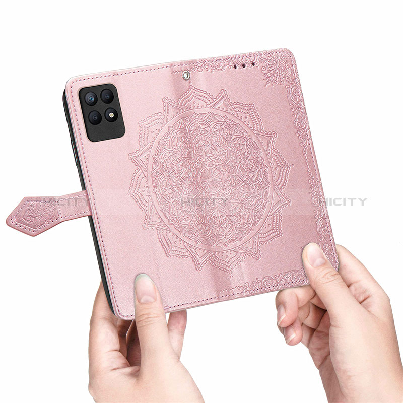 Coque Portefeuille Motif Fantaisie Livre Cuir Etui Clapet pour Realme 8i Plus