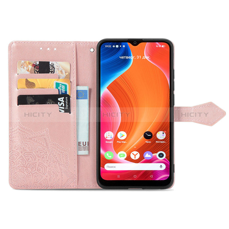 Coque Portefeuille Motif Fantaisie Livre Cuir Etui Clapet pour Realme C20 Plus