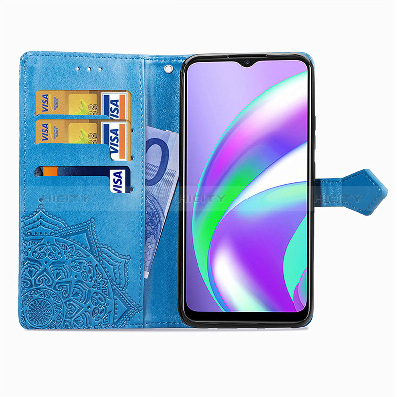 Coque Portefeuille Motif Fantaisie Livre Cuir Etui Clapet pour Realme C25 Plus