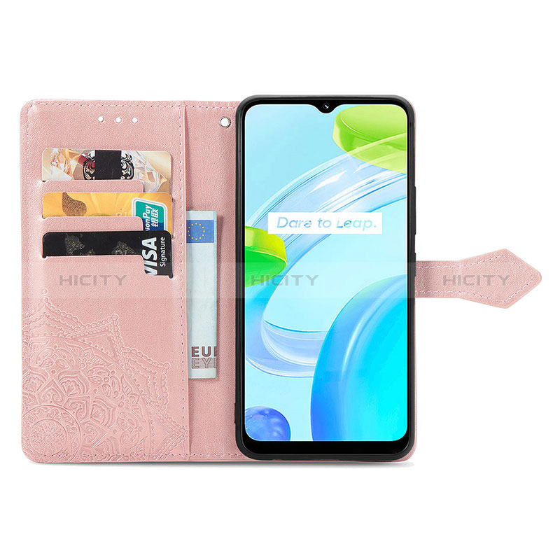 Coque Portefeuille Motif Fantaisie Livre Cuir Etui Clapet pour Realme C30 Plus