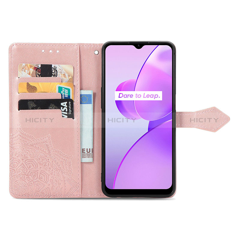 Coque Portefeuille Motif Fantaisie Livre Cuir Etui Clapet pour Realme C31 Plus