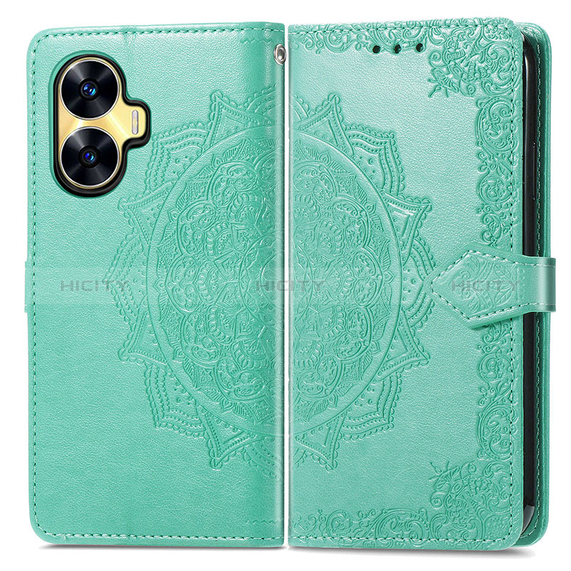 Coque Portefeuille Motif Fantaisie Livre Cuir Etui Clapet pour Realme C55 Plus