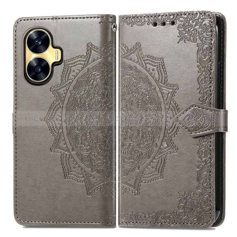 Coque Portefeuille Motif Fantaisie Livre Cuir Etui Clapet pour Realme C55 Plus