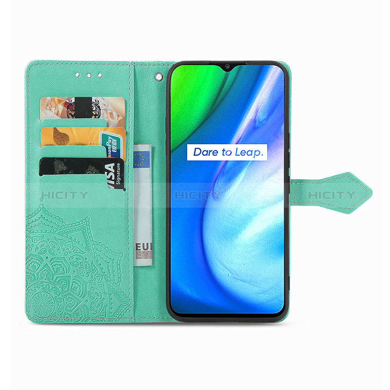 Coque Portefeuille Motif Fantaisie Livre Cuir Etui Clapet pour Realme V3 5G Plus