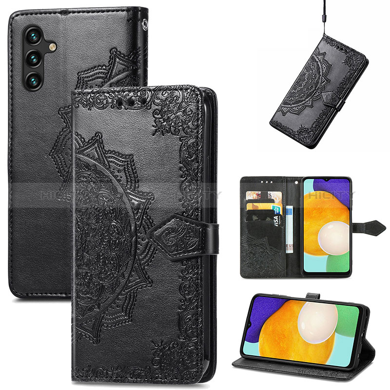 Coque Portefeuille Motif Fantaisie Livre Cuir Etui Clapet pour Samsung Galaxy A04s Plus