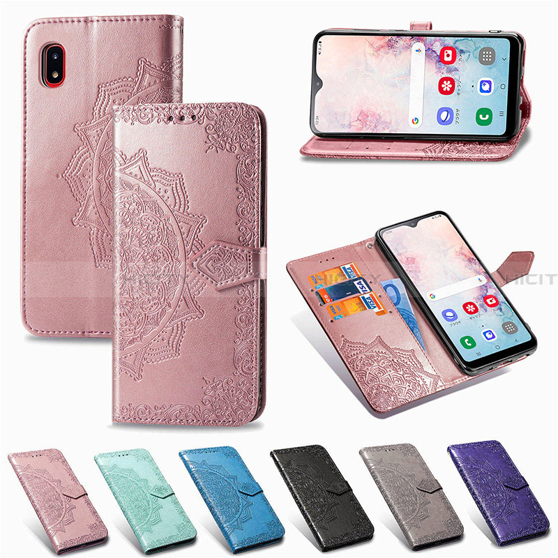 Coque Portefeuille Motif Fantaisie Livre Cuir Etui Clapet pour Samsung Galaxy A20 SC-02M SCV46 Plus