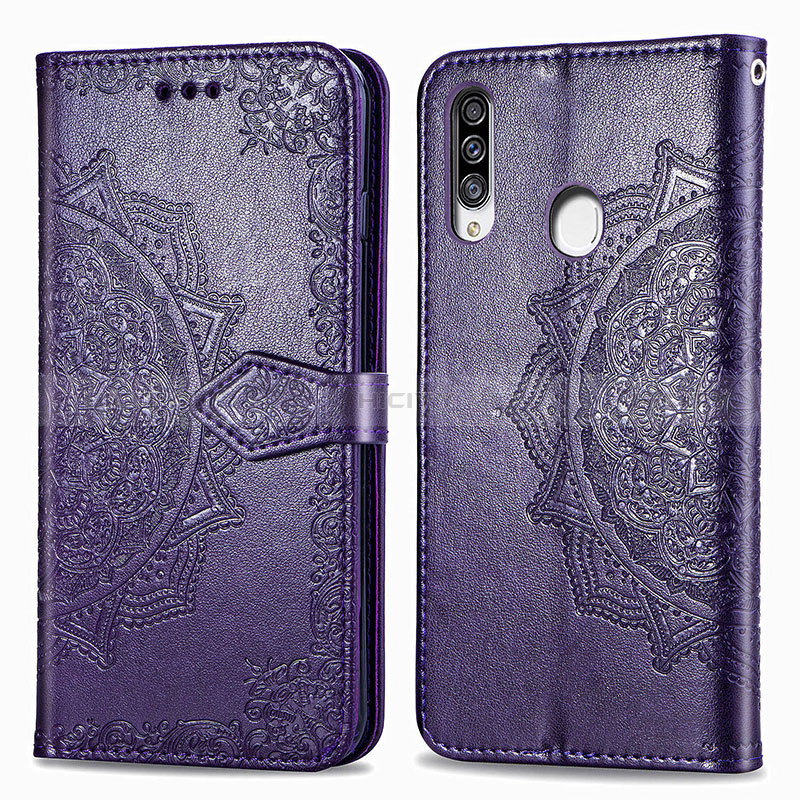 Coque Portefeuille Motif Fantaisie Livre Cuir Etui Clapet pour Samsung Galaxy A20s Plus