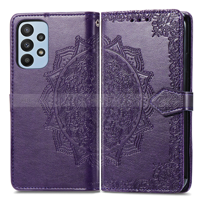 Coque Portefeuille Motif Fantaisie Livre Cuir Etui Clapet pour Samsung Galaxy A23 5G Plus