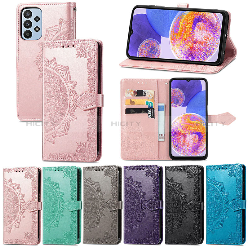 Coque Portefeuille Motif Fantaisie Livre Cuir Etui Clapet pour Samsung Galaxy A23 5G Plus