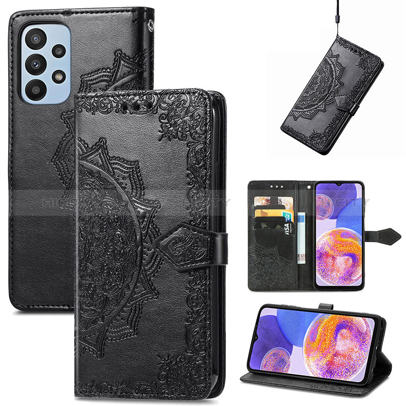 Coque Portefeuille Motif Fantaisie Livre Cuir Etui Clapet pour Samsung Galaxy A23 5G Plus