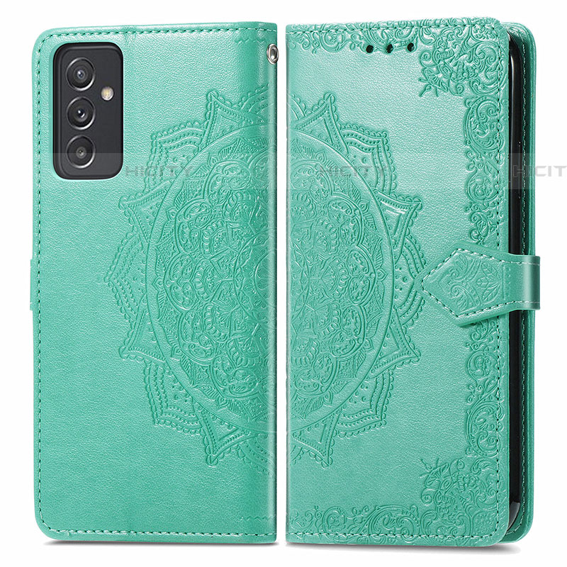 Coque Portefeuille Motif Fantaisie Livre Cuir Etui Clapet pour Samsung Galaxy A24 4G Vert Plus