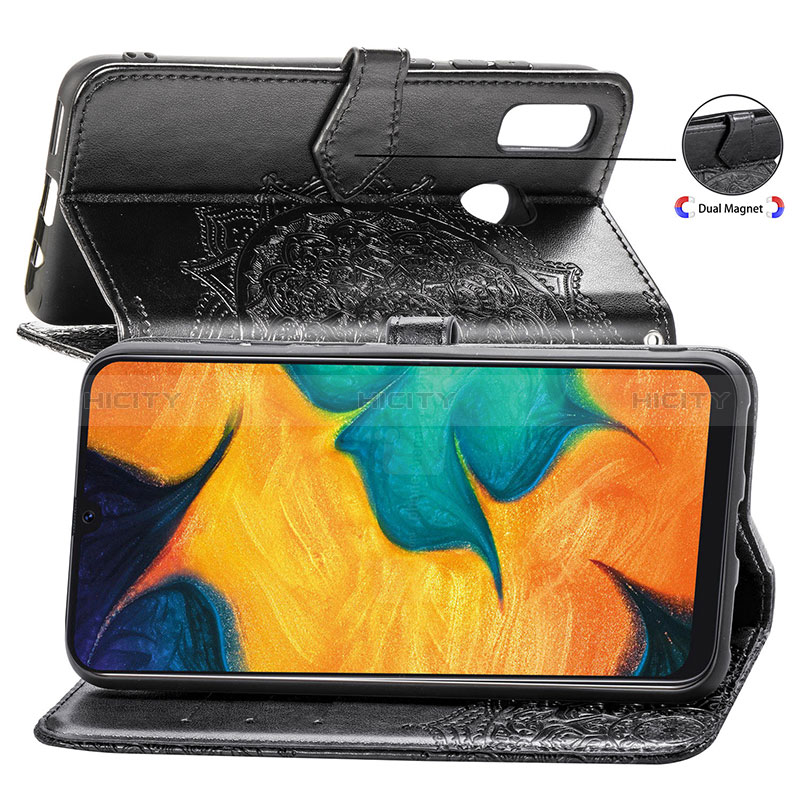 Coque Portefeuille Motif Fantaisie Livre Cuir Etui Clapet pour Samsung Galaxy A30 Plus