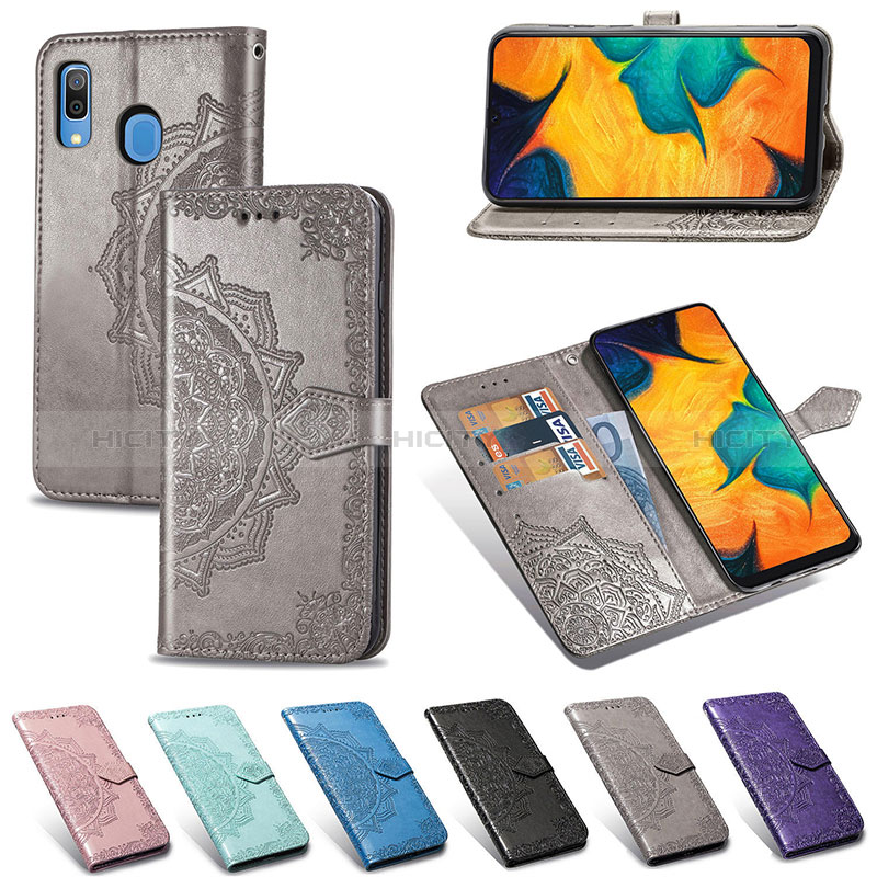 Coque Portefeuille Motif Fantaisie Livre Cuir Etui Clapet pour Samsung Galaxy A30 Plus