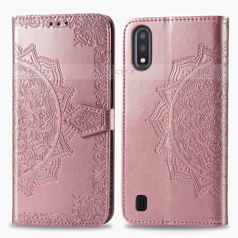 Coque Portefeuille Motif Fantaisie Livre Cuir Etui Clapet pour Samsung Galaxy M01 Plus