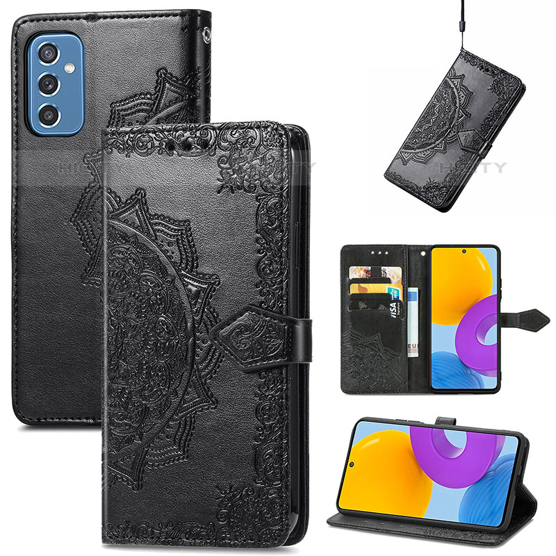 Coque Portefeuille Motif Fantaisie Livre Cuir Etui Clapet pour Samsung Galaxy M52 5G Plus