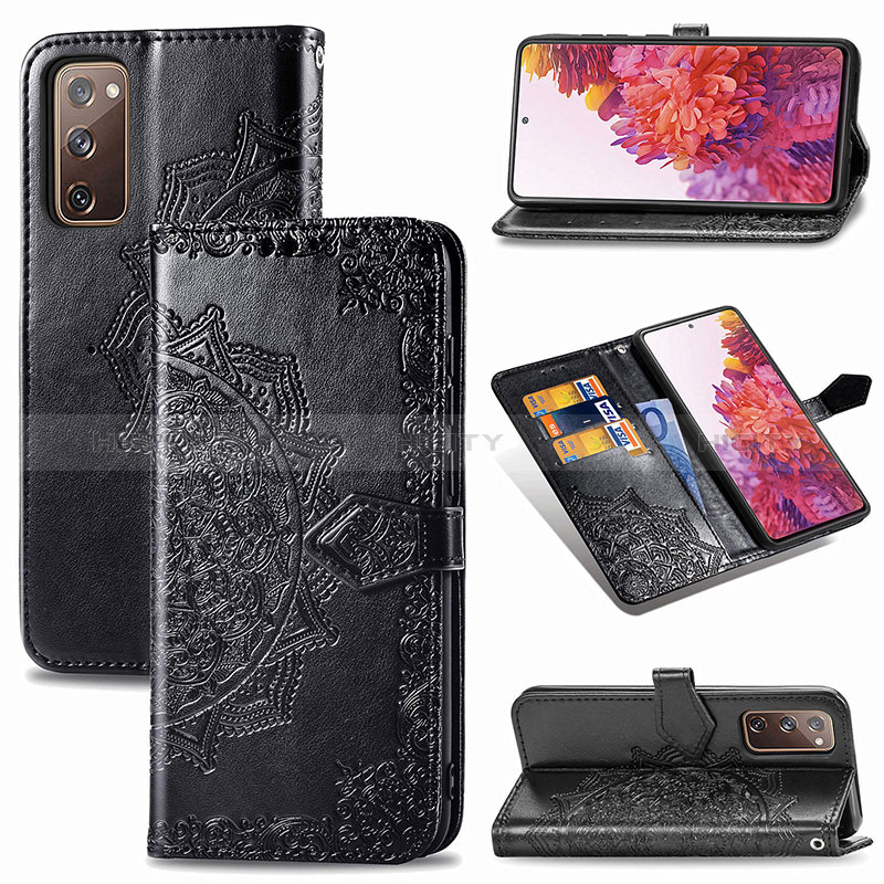 Coque Portefeuille Motif Fantaisie Livre Cuir Etui Clapet pour Samsung Galaxy S20 FE 5G Plus