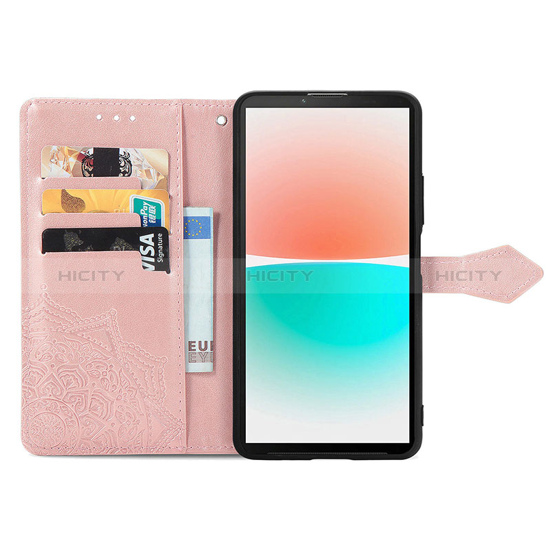 Coque Portefeuille Motif Fantaisie Livre Cuir Etui Clapet pour Sharp Aquos R8 Plus