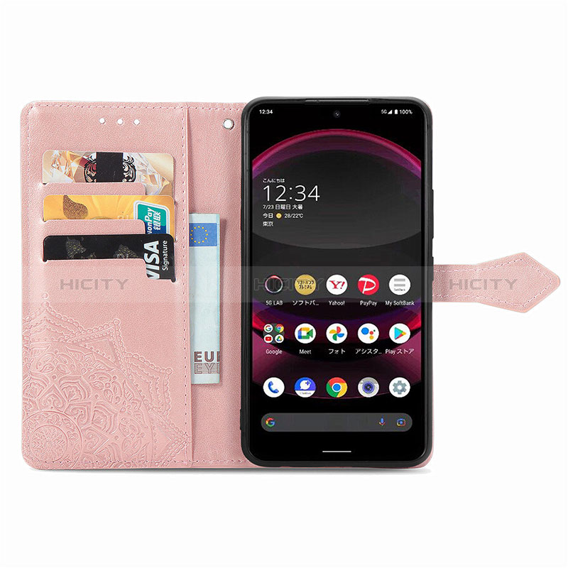 Coque Portefeuille Motif Fantaisie Livre Cuir Etui Clapet pour Sharp Aquos R8s Pro Plus