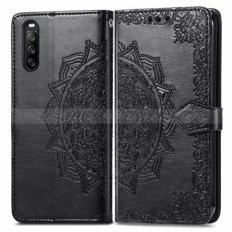 Coque Portefeuille Motif Fantaisie Livre Cuir Etui Clapet pour Sony Xperia 10 III Lite Plus