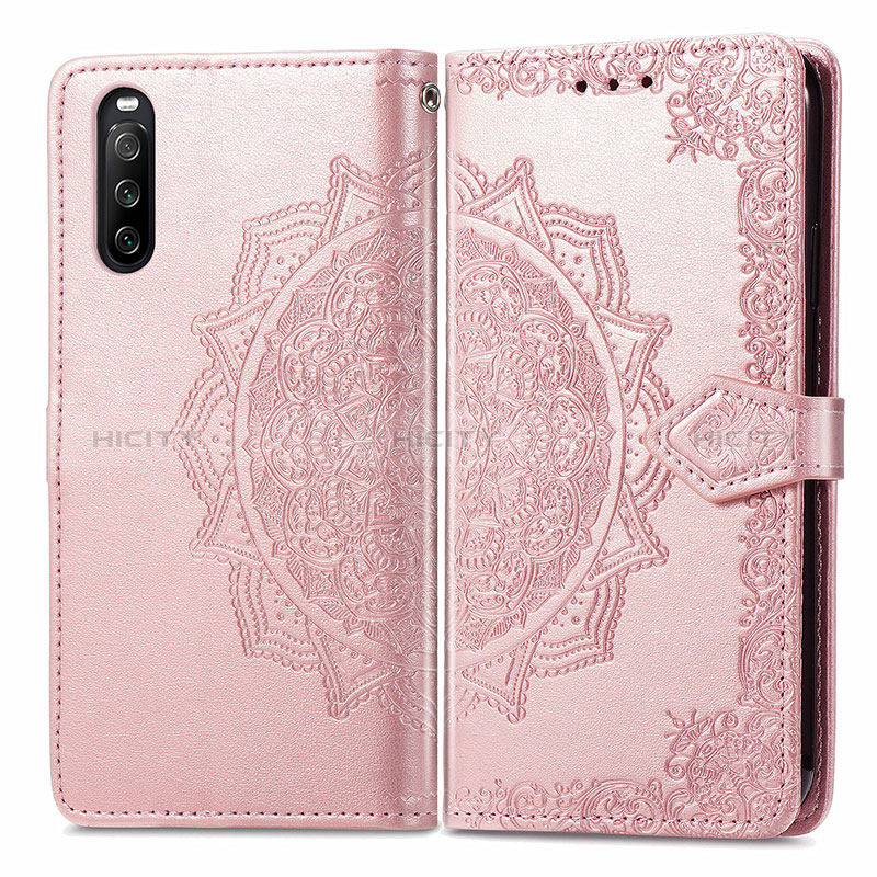 Coque Portefeuille Motif Fantaisie Livre Cuir Etui Clapet pour Sony Xperia 10 III Lite Plus