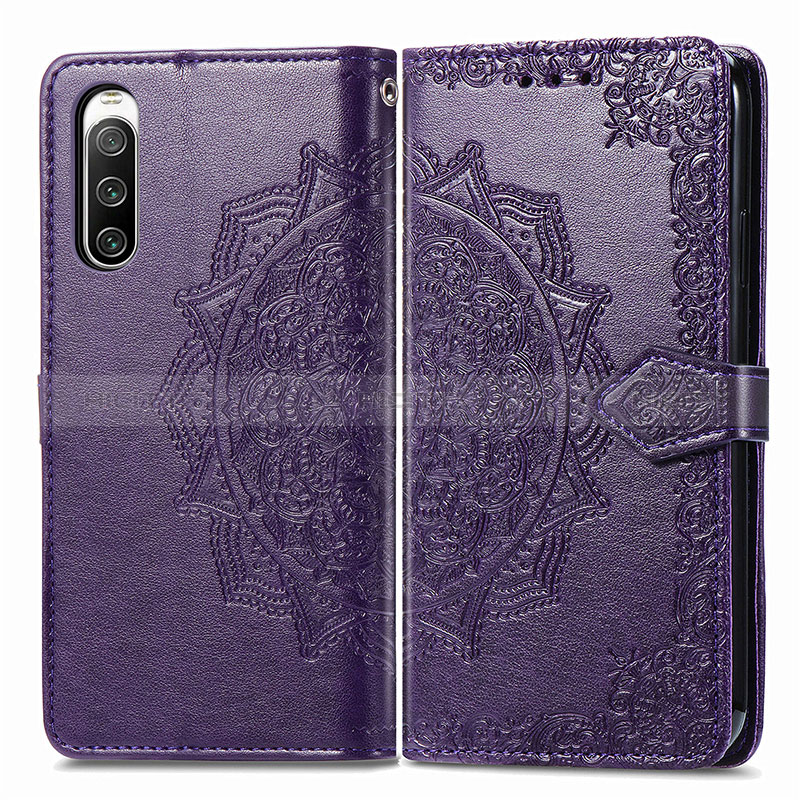 Coque Portefeuille Motif Fantaisie Livre Cuir Etui Clapet pour Sony Xperia 10 IV Plus