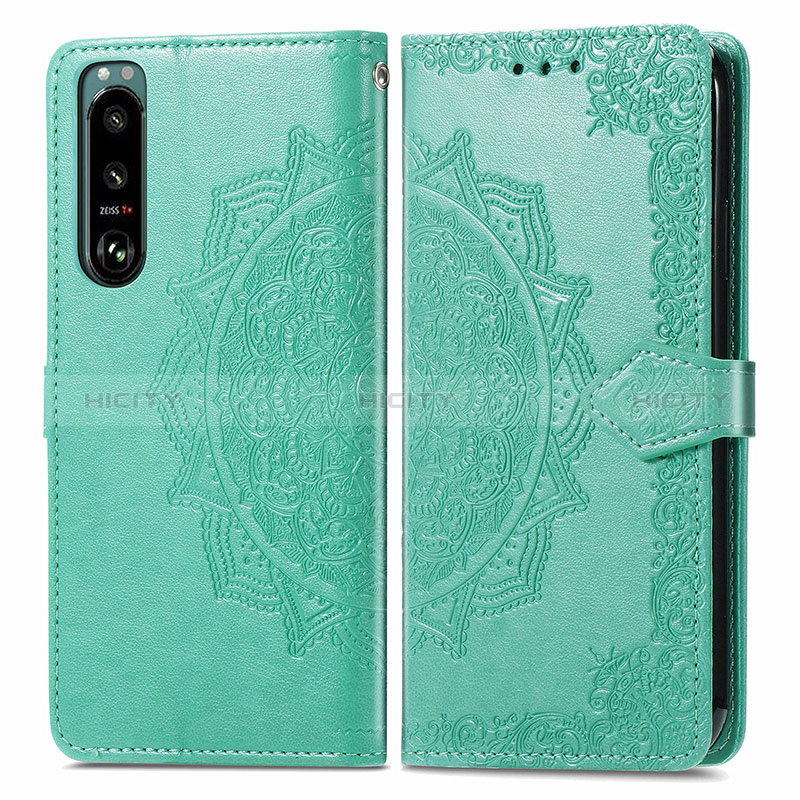 Coque Portefeuille Motif Fantaisie Livre Cuir Etui Clapet pour Sony Xperia 5 III Plus